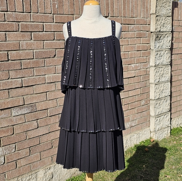 Ted Baker layered played beaded party dress - Picture 11 of 16